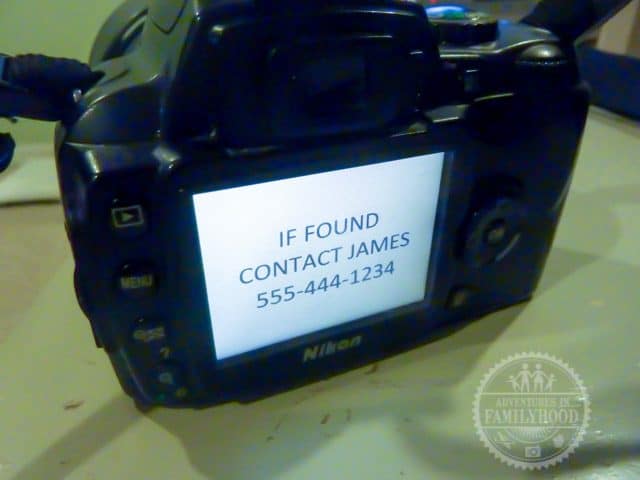 Life Hack taking photo of your contact information