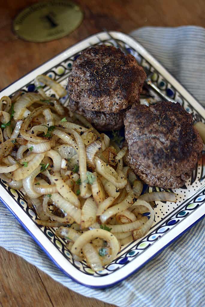 great american diner grilled burger patties & onions hamburger recipes