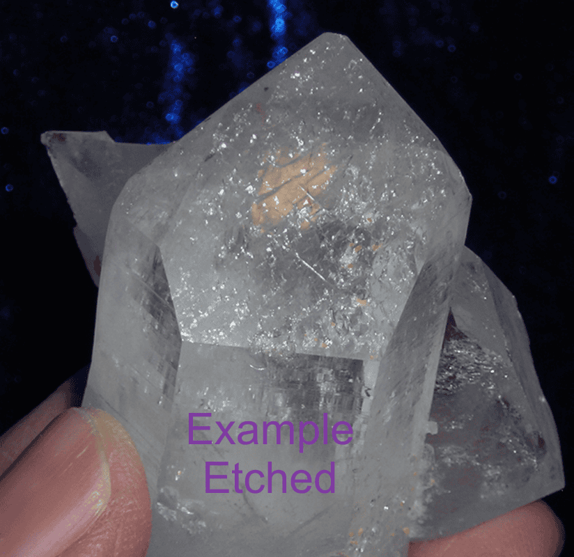 Etched Quartz Crystal