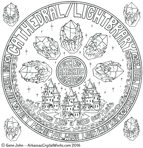 Cathedral or Lightbrary Quartz Crystal