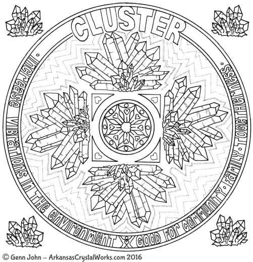 Cluster Quartz Crystal