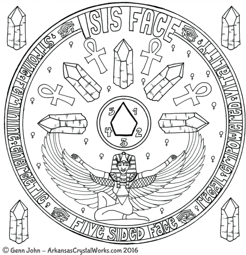 Five-Sided Face Goddess Quartz Crystal