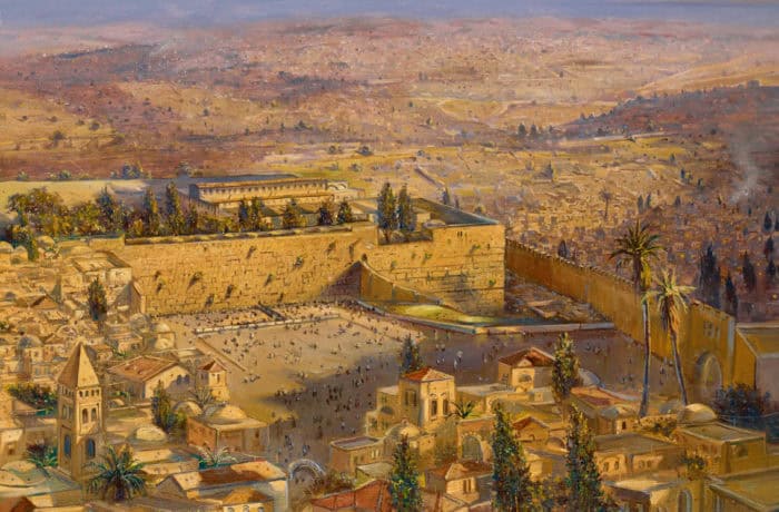 Painting of Kotel in Jerusalem