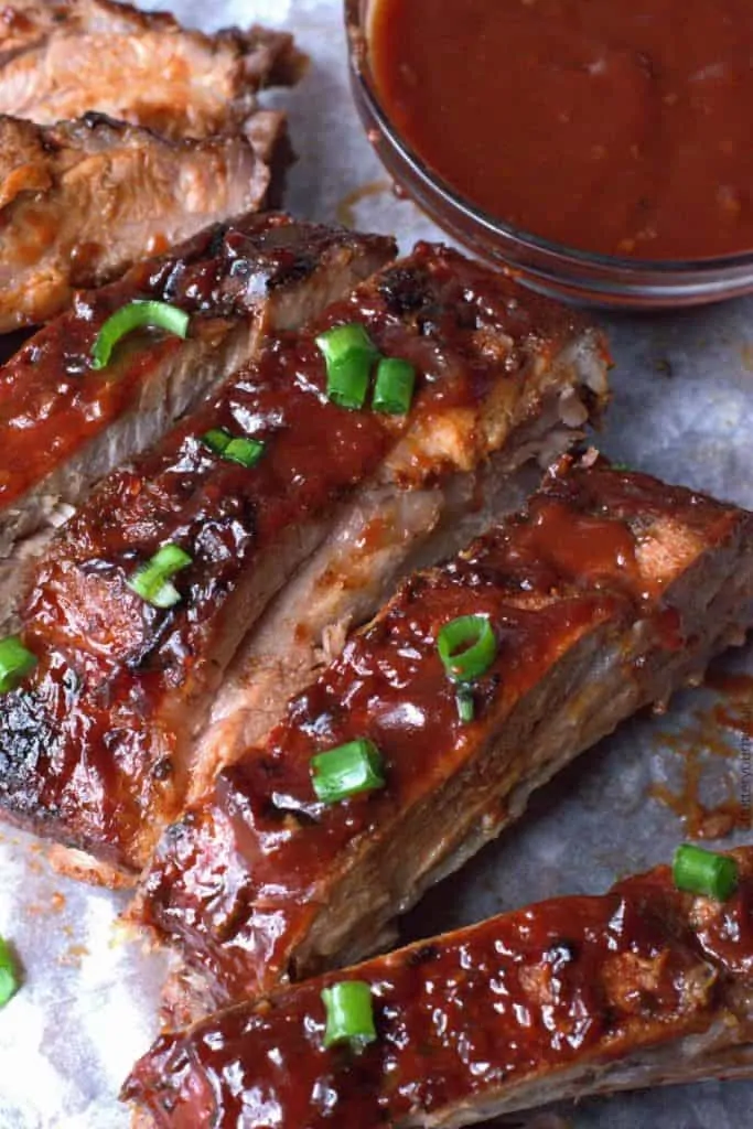 Christmas dinner-bbq ribs