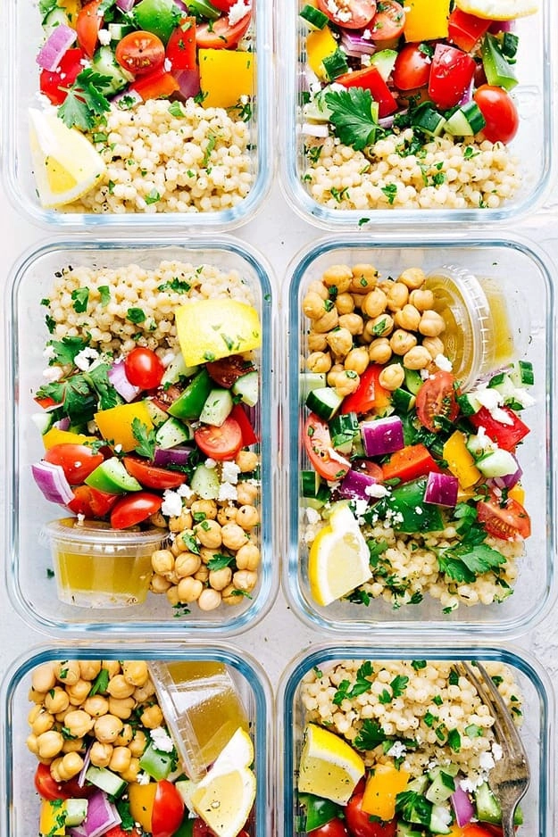 GREEK COUSCOUS SALAD meal prep ideas