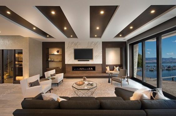 12 false ceiling designs living room pictures