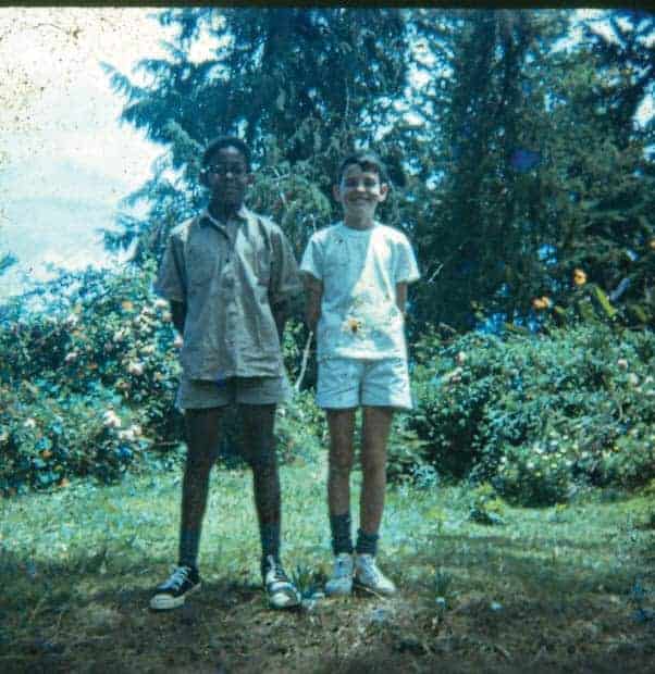 Young Tutman in 1969 with best pal Martin Marriott at St. Michaels School in Tanzania. Courtesy of Fred Tutman.