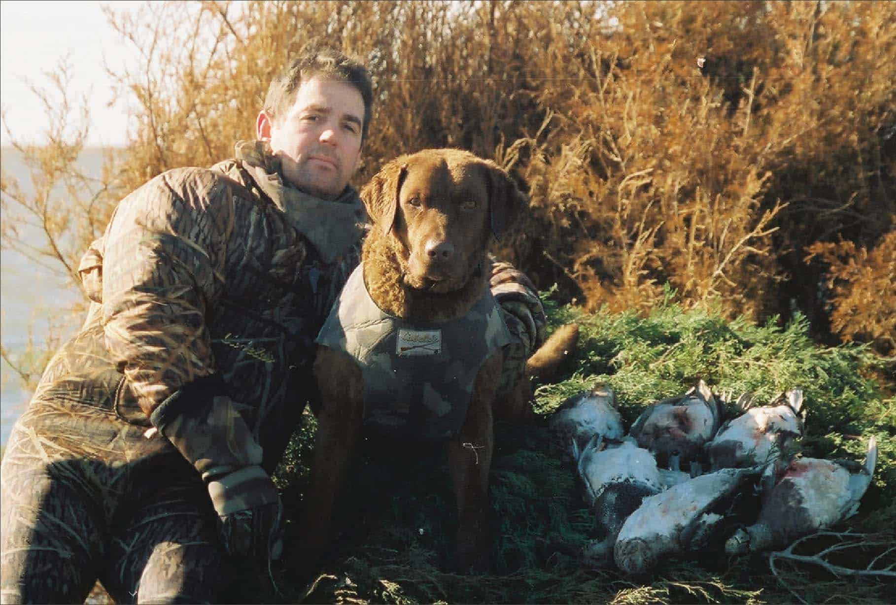 Chris Dollar and Huck. Photo by Kevin P. Colbeck.