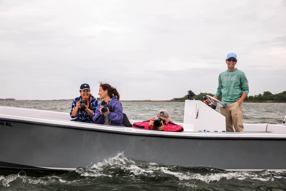 Fleming’s boat is a platform for his photography workshops. Photo by Caroline Phillips.