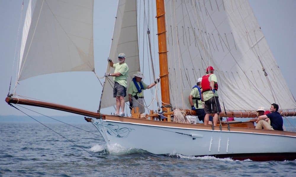 1888 racing yacht Elf