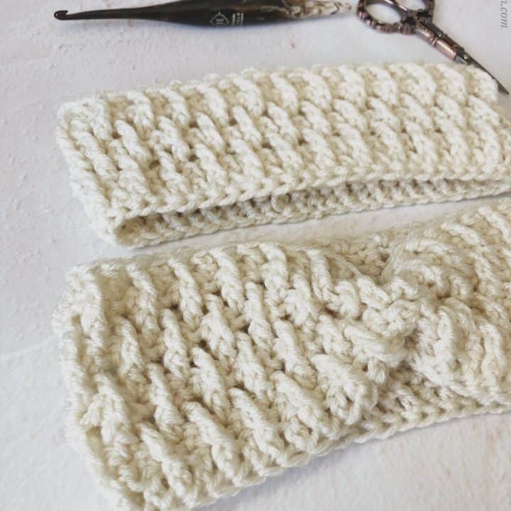 picture of child size and adult earmwarmer