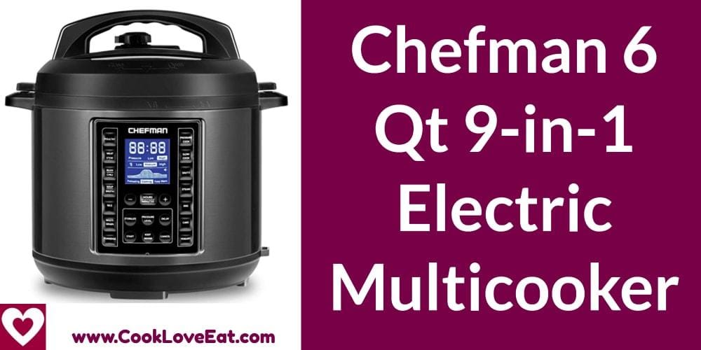 Chefman 6 QT 9-in-1 Electric Multicooker Chefman 6 QT 9-in-1 Electric Multicooker