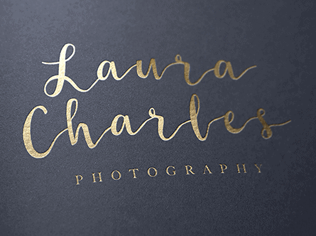 textual logo for photography company