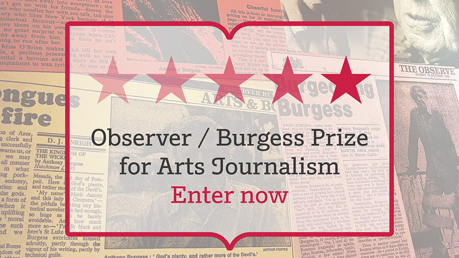Anthony Burgess Prize for Arts Journalism
