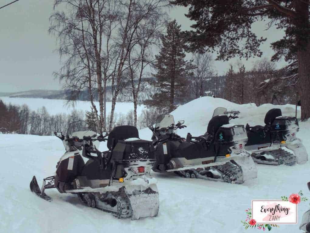 Snowmobile in Kirkeness Ice hotel Snowmobile in Kirkeness Ice hotel