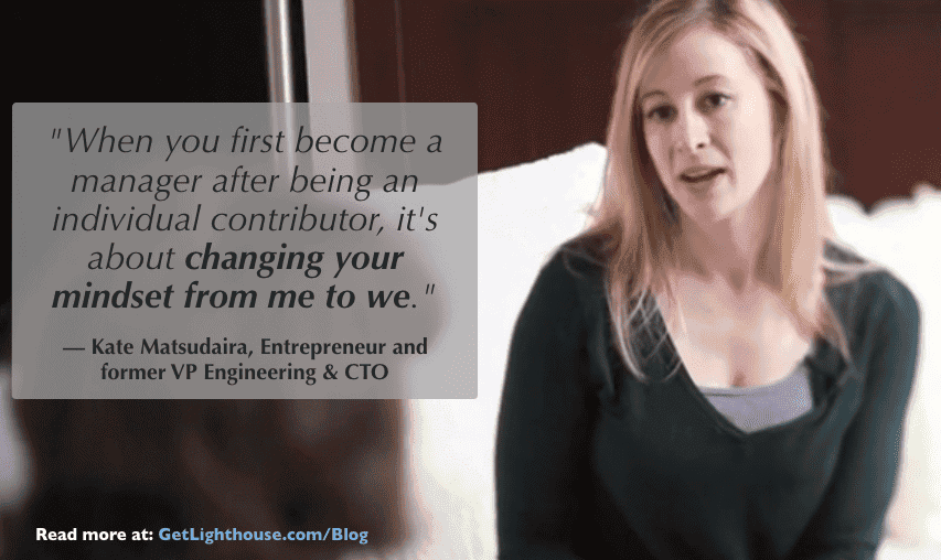 developing leaders means focusing on the we kate matsudaira