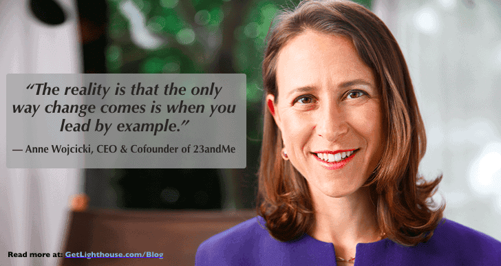 5 Ways Founders Wreck Their Company Culture (and How to Create a Great Company Culture Instead) 2 great company culture - lead by example Anne Wojcicki