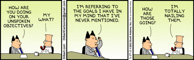 Leadership Lessons: Brian Wang on Developing Self-Awareness and How to Overcome Your Personal Weaknesses 10 How to Overcome Your Personal Weaknesses to be a great leader - dilbert mind reading