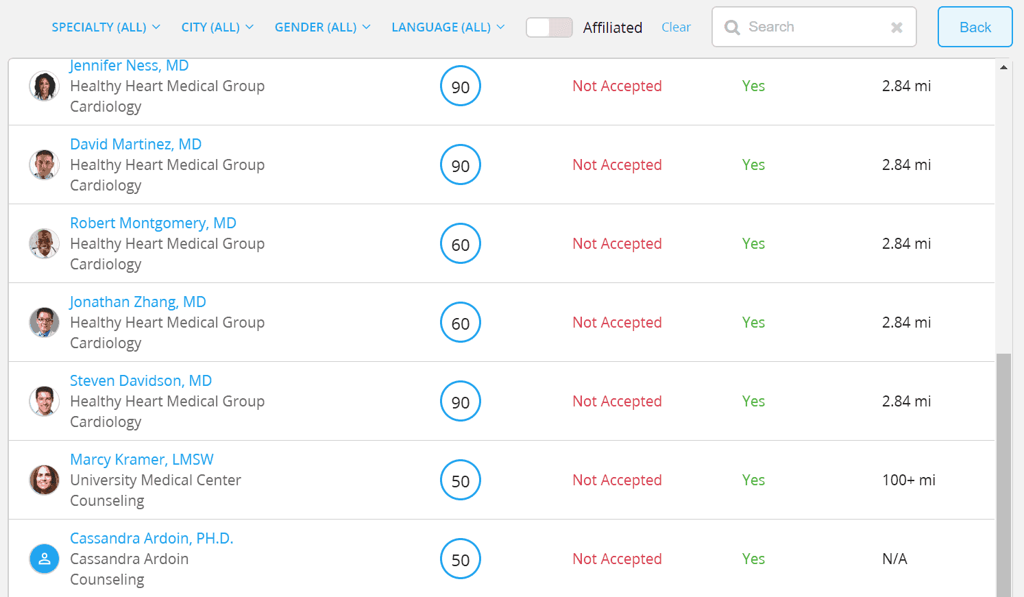 SmartMATCH Decision Support