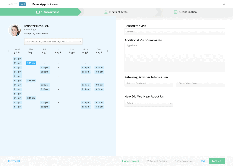 Patient Direct Scheduling