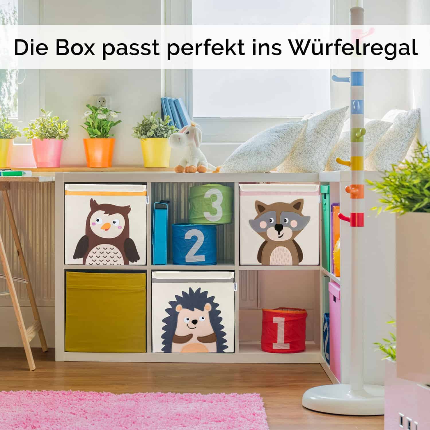 Glückswolke Aufbewahrungsbox Waldtiere Kinder Igel