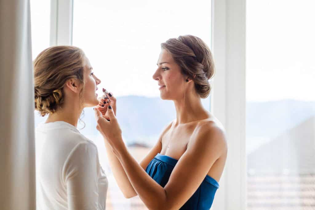 Getting Ready Fotos Braut