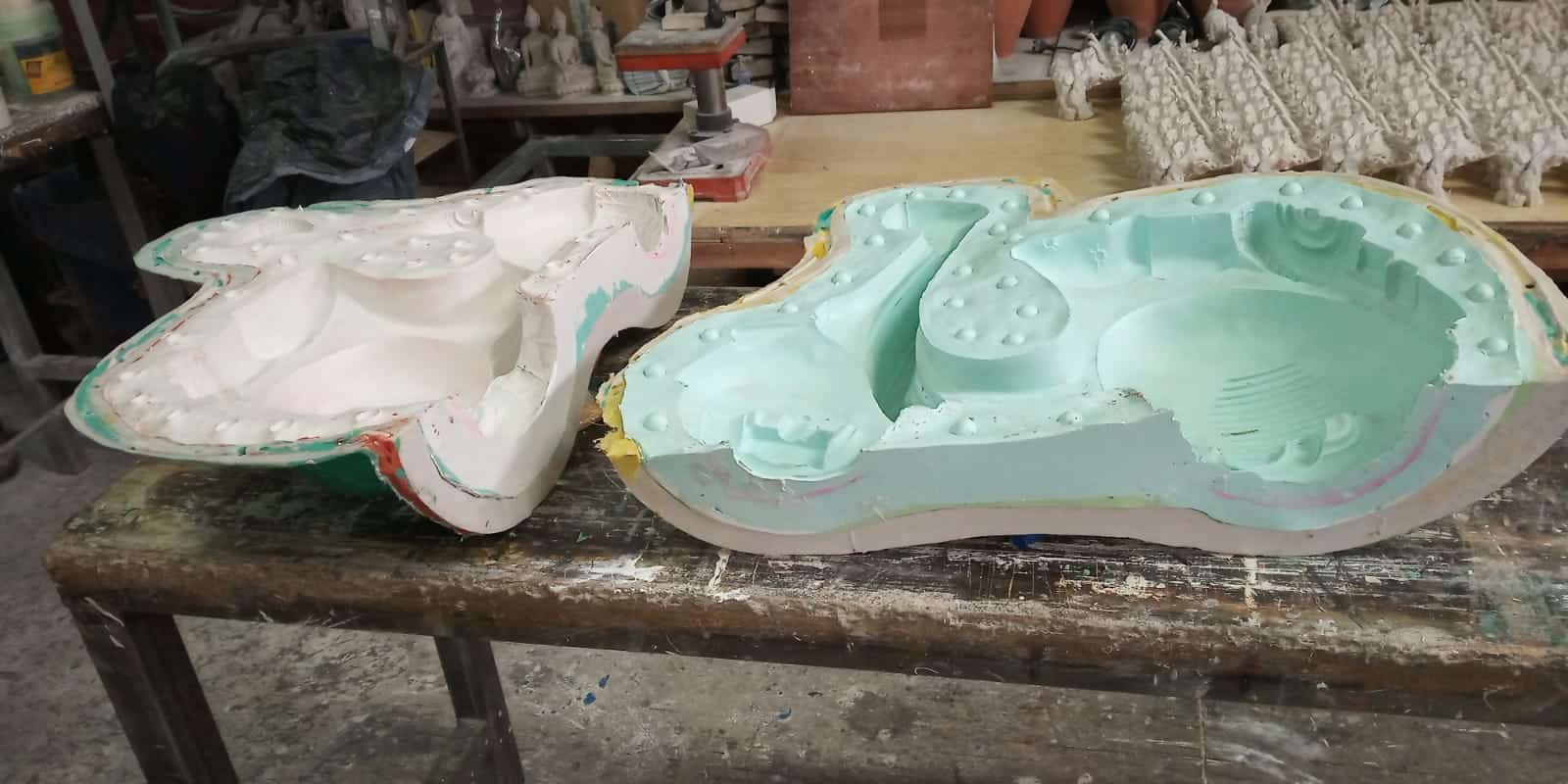 Fabricación de moldes Botella gigante porexpán