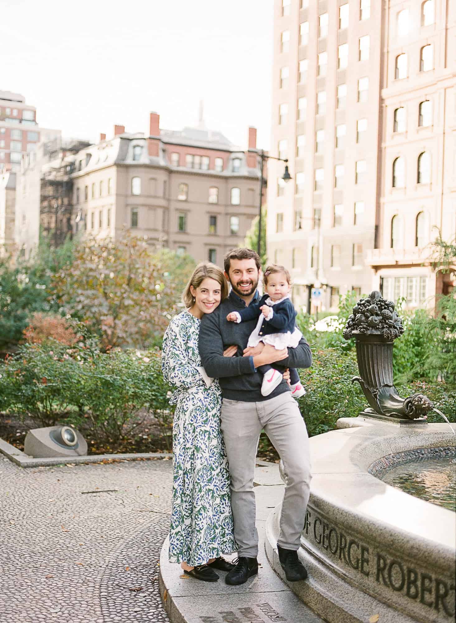 Boston Public Gardens Fall Family Session