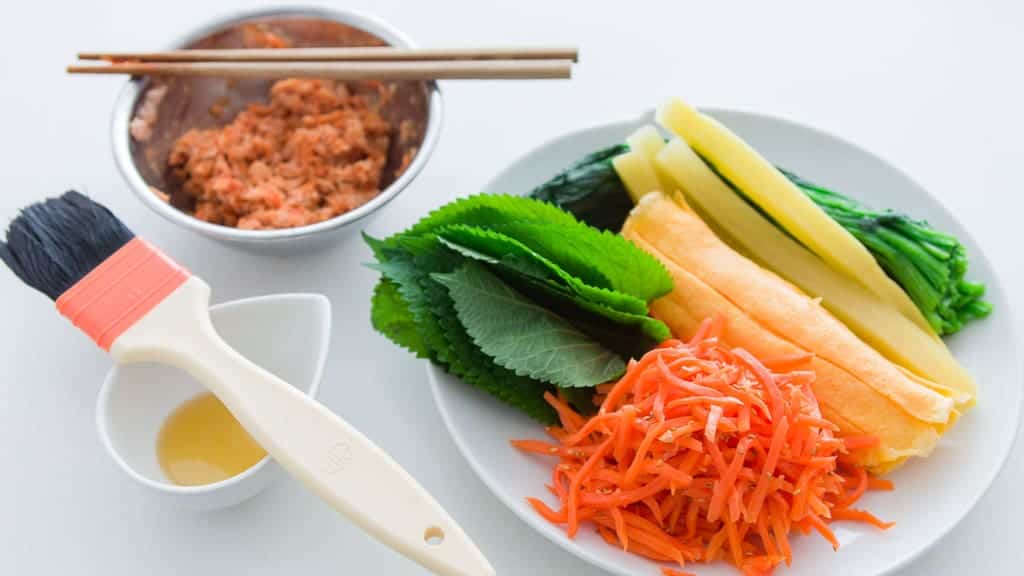 Gimbap Recipe Ingredients for making the best gimbap.