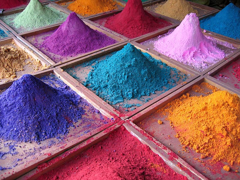 image of color pigments