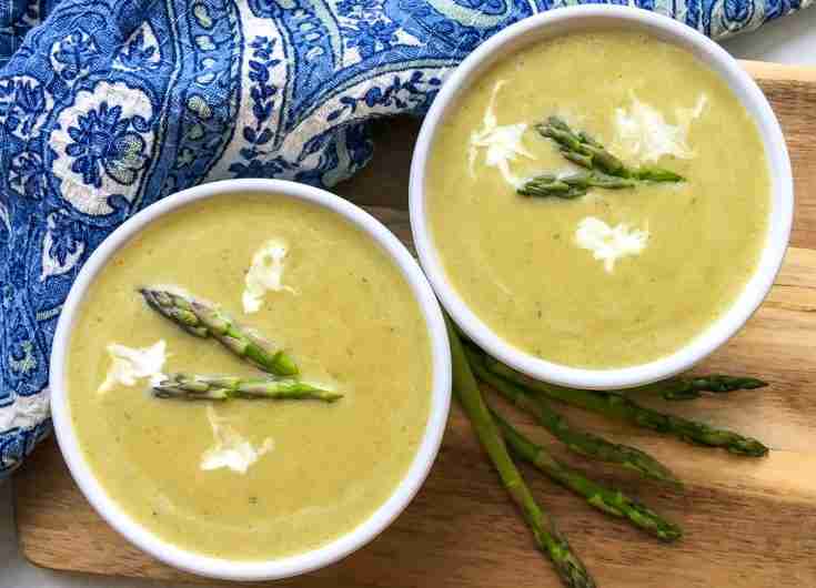 Keto Instant Pot Creamy Asparagus Soup