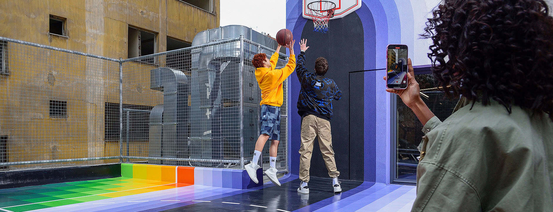 The Basketball <br>Court