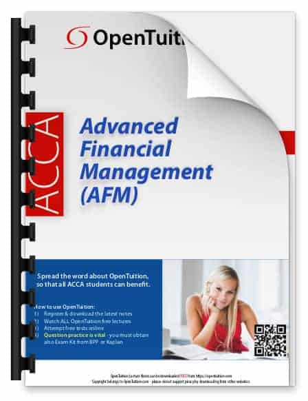 ACCA Advanced Financial Management (AFM) 2 ACCA Advanced Financial Management (AFM) 2