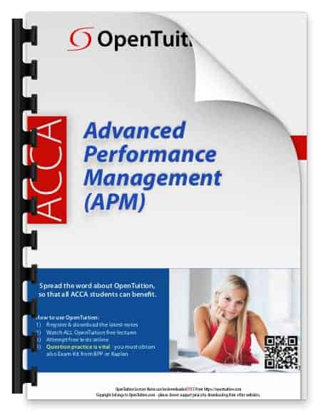 ACCA Advanced Performance Management (APM) 2 ACCA Advanced Performance Management (APM) 2