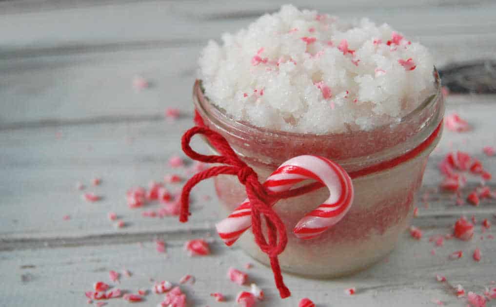 Peppermint Candy Cane Sugar Scrub - The Pistachio Project