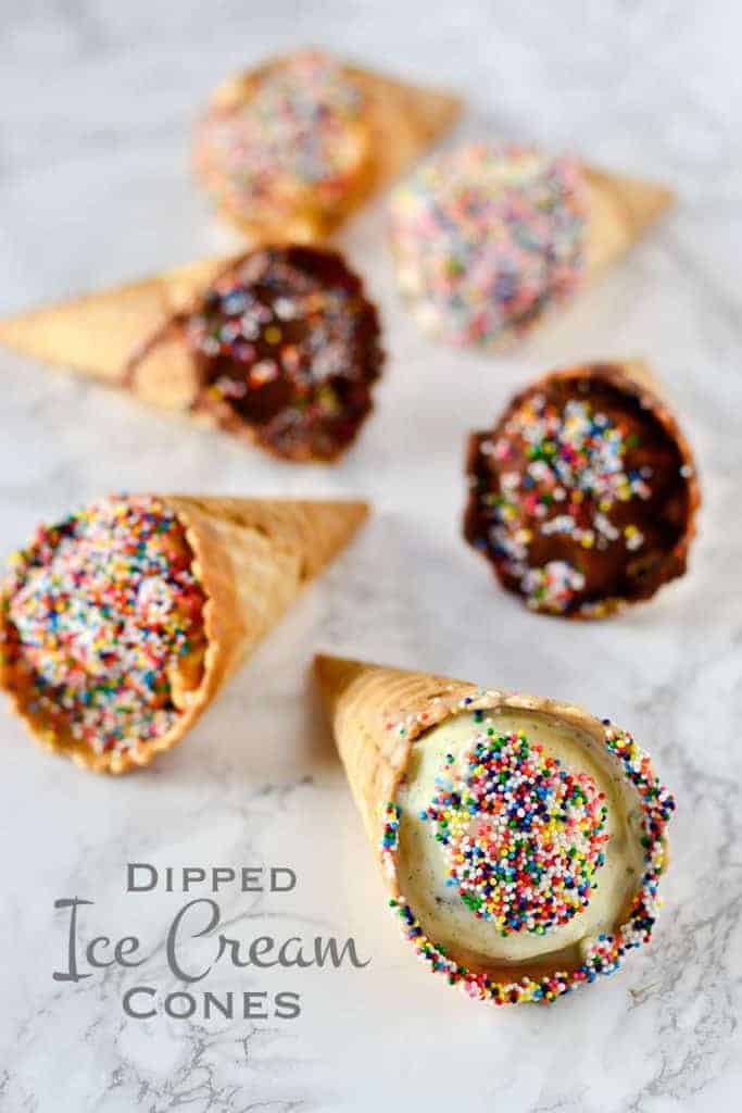 Dipped Ice Cream Cones Renee Nicoles Kitchen