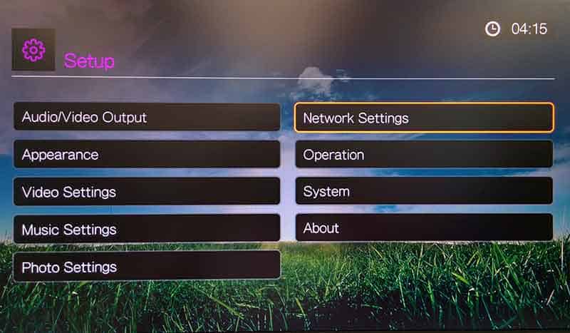 Network configuration for mac operating system