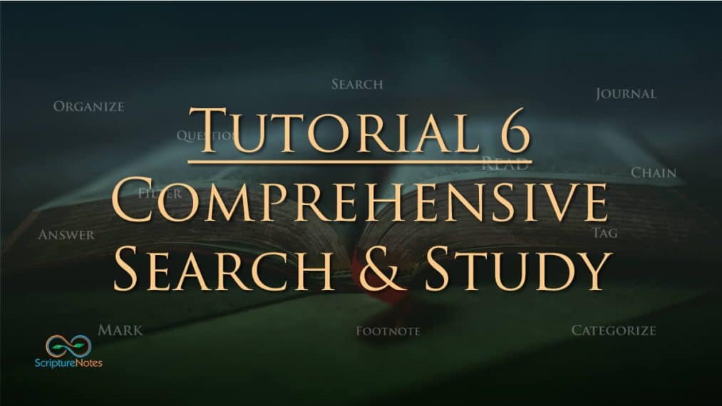 tutorial 6 comprehensive search and study tutorial 6 comprehensive search and study