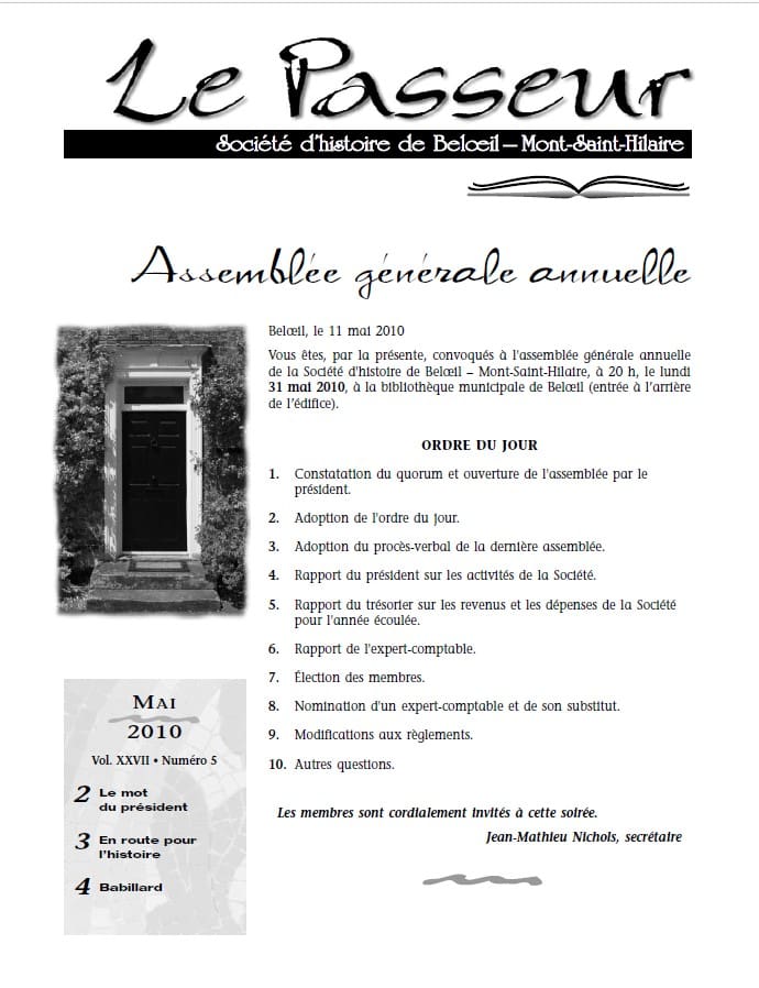 Le Passeur 2010-05