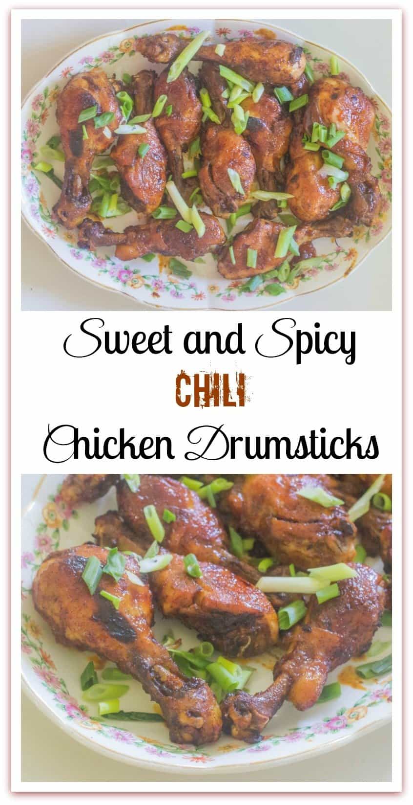 Sweet and Spicy Chili Chicken Drumsticks Syrup and Biscuits