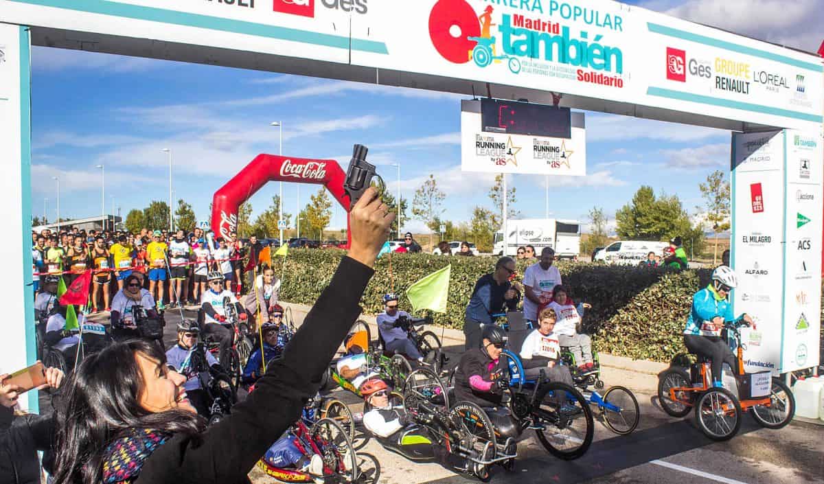 Irene Villa da el pistoletazo de salida a una edición de la Carrera Popular Madrid También Solidario.