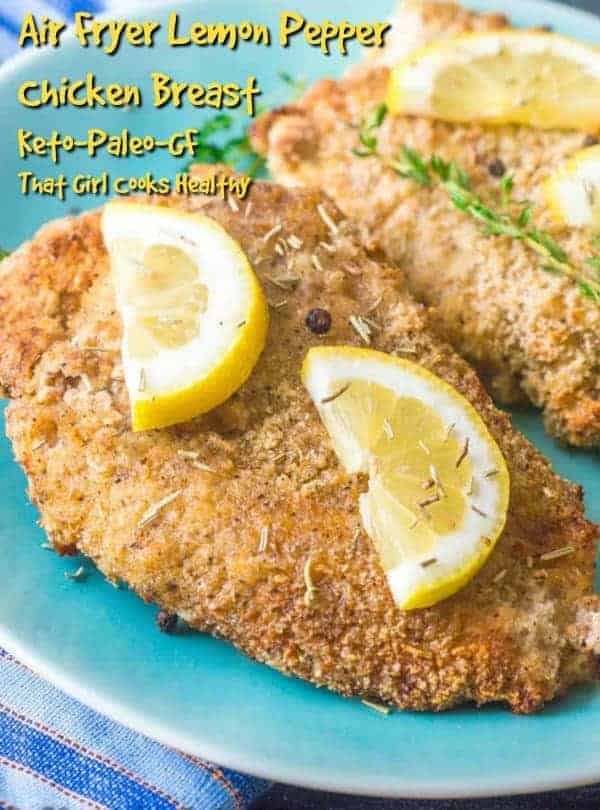 Air Fryer Lemon Pepper Chicken Breast - That Girl Cooks ...