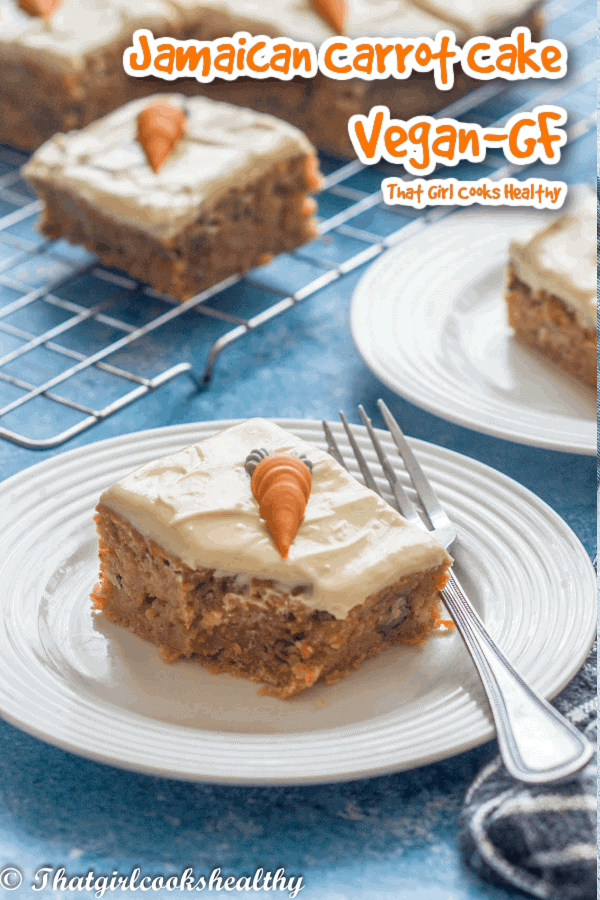 Jamaican Carrot Cake (Vegan, Gluten Free)