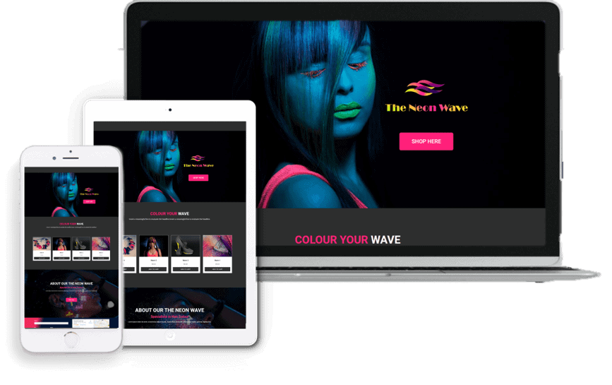 Neon Ecommerce Website Theme