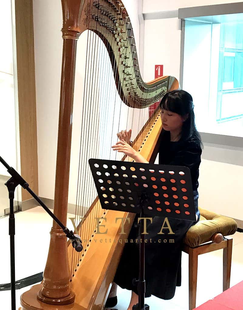Solo Harp for Corporate Event at Lilly Centre for Clinical Pharmacology Pte Ltd
