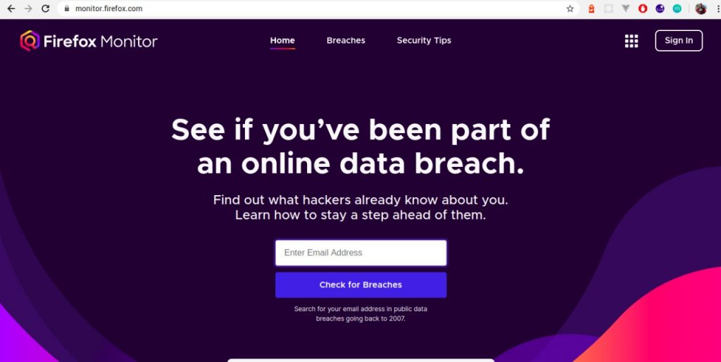 Firefox Monitor