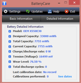 cek kesehatan baterai laptop
