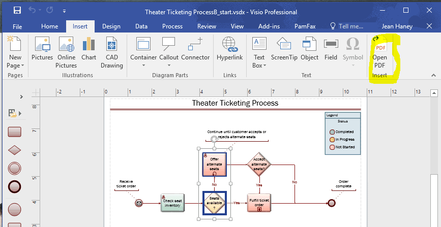 visio-chart (1) insert pdf in visio installs on the main menu