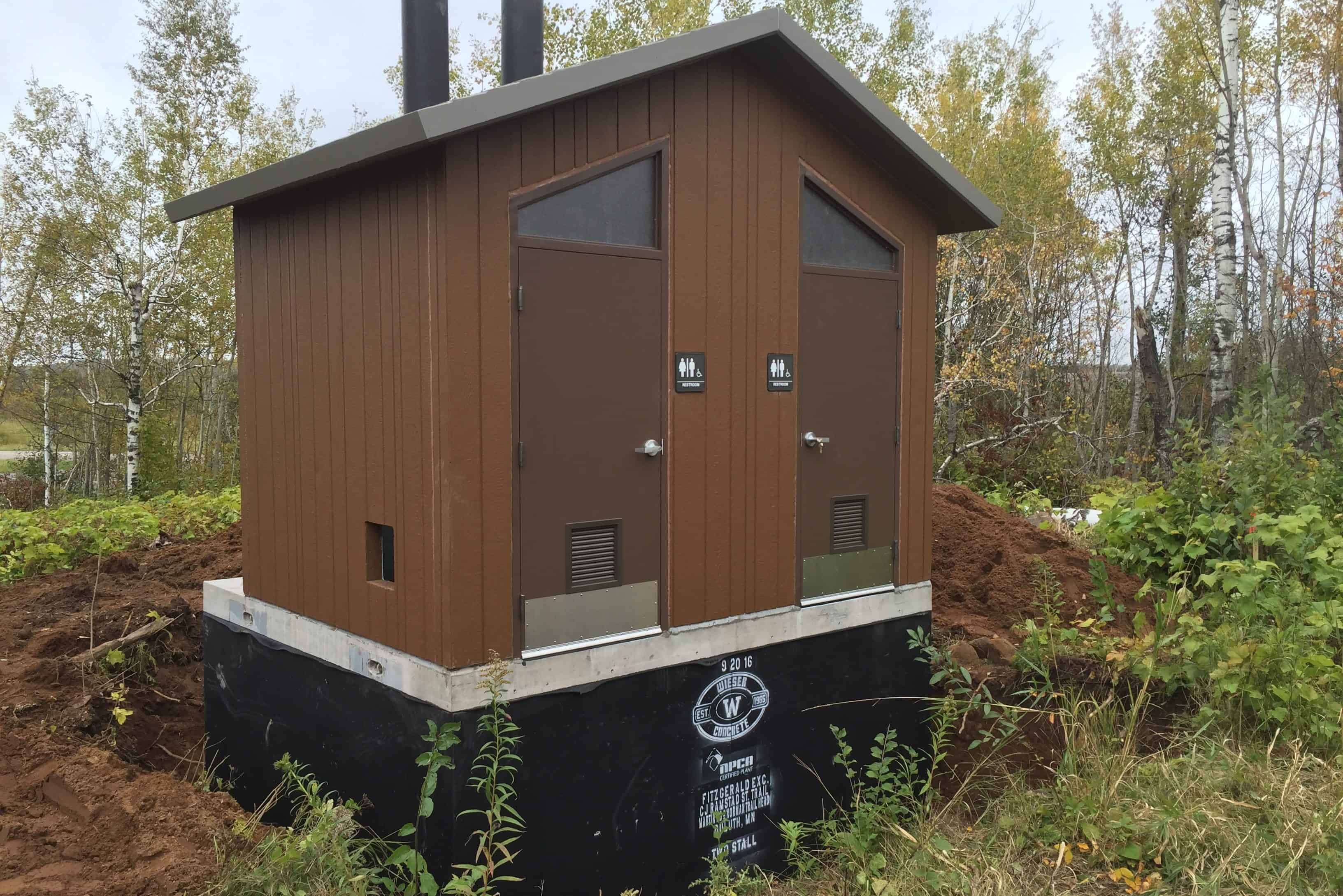 Restroom Buildings Flush and Pit Wieser Concrete