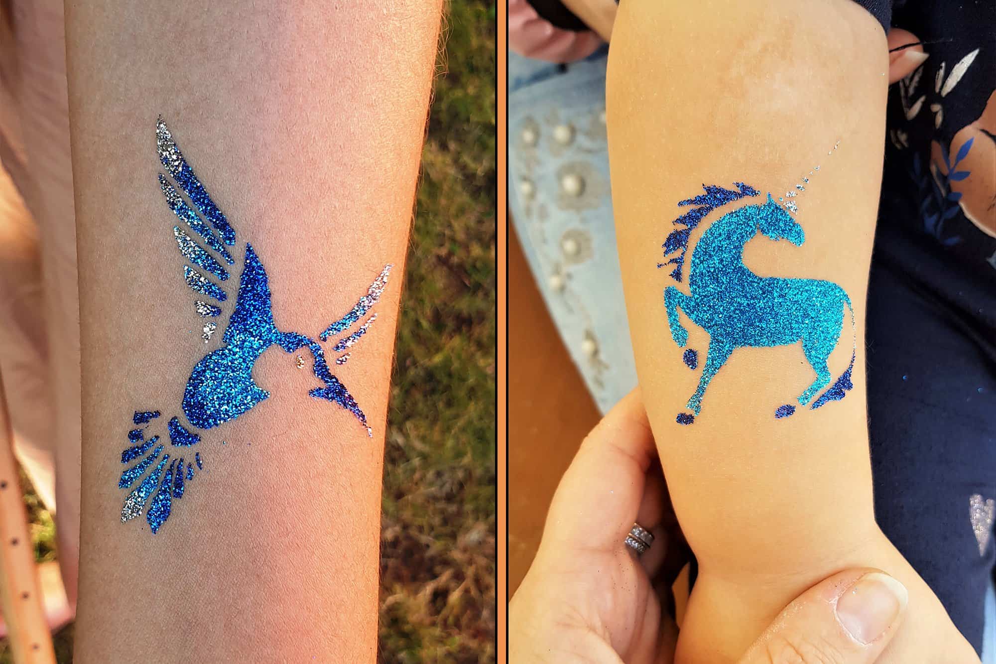 Glitzertattoos 07 Glitzertattos für Kinder und Erwachsene